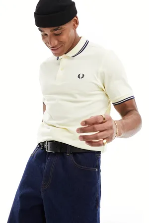 Fred Perry Twin tipped polo in cream