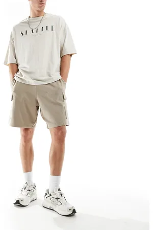 New Look Cargo jersey short in stone