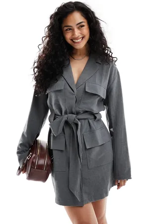 Pretty Lavish Tailored cargo mini dress in