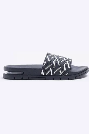 River Island Geo cleated sliders in
