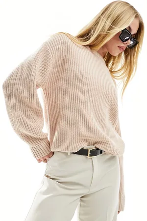 & OTHER STORIES Wool blend ribbed jumper in beige