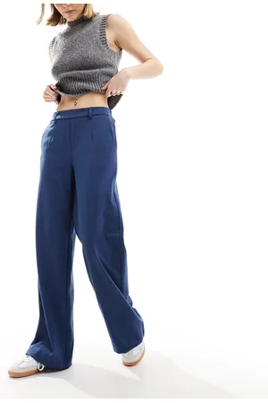 Object Wide leg trousers in dark denim