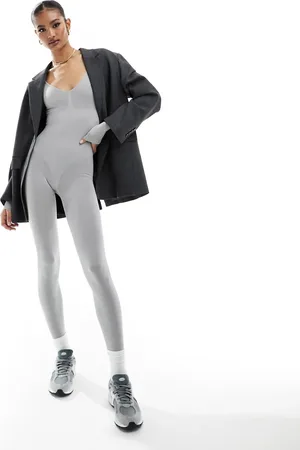 Missyempire Seamless long sleeve unitard in