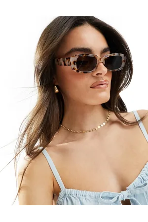 Aire Ceres rectangle sunglasses in cookie tort