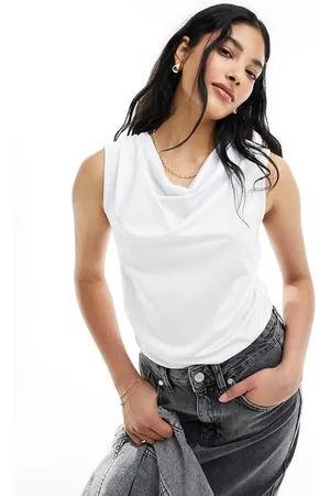 4th & Reckless Cowl neck sleeveless top in