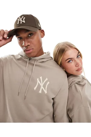 New Era Unisex NY logo hoodie in stone