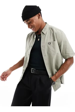 Fred Perry Short sleeve oxford shirt in warm