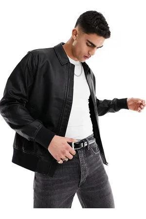 Only & Sons Faux leather jacket in