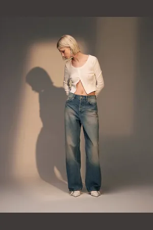Topshop Lover jeans in dirty mid