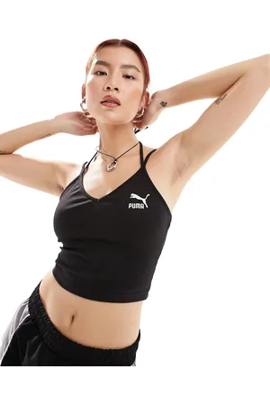 PUMA Classics ribbed crop top in