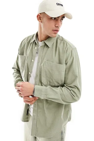 Only & Sons Long sleeve cord shirt in
