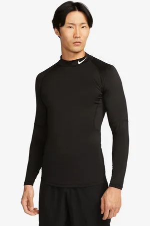 Nike Dri-FIT long sleeve top in black