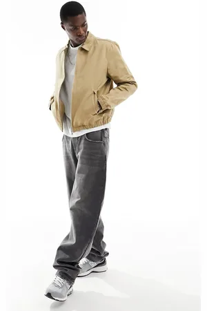 River Island Harrington jacket in medium stone