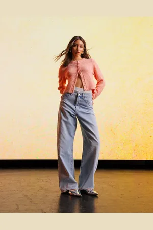 Topshop Column jeans in vintage bleach