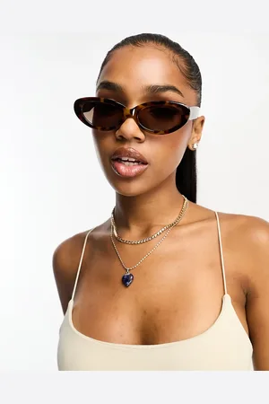 ASOS Oval sunglasses in tort