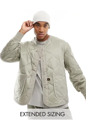Alpha Industries ALS quilted liner jacket in vintage sand