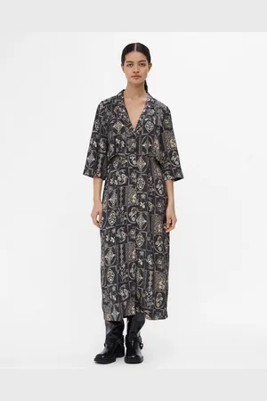 Object Hybrid midi shirt dress in vintage print