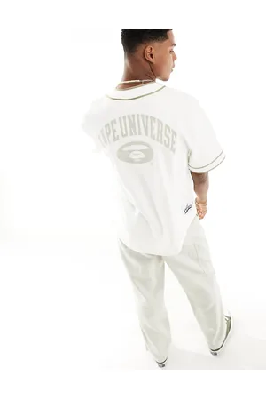 A Bathing Ape Aape By A Bathing Ape college baseball shirt in off