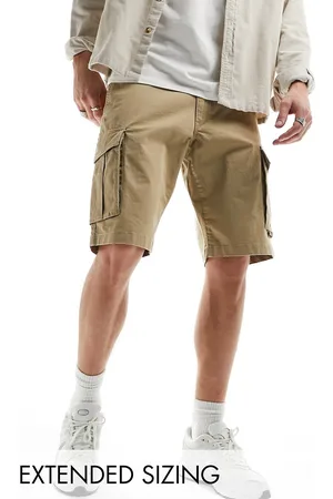 GANT Relaxed fit twill cargo shorts in khaki beige