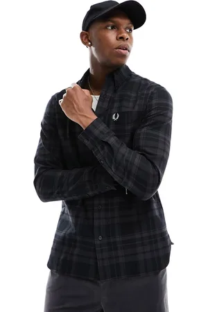 Fred Perry Tonal tartan shirt in