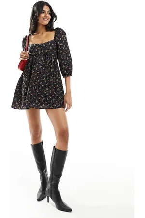 The Frolic Strawberry print mini smock dress in