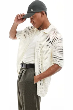 Fred Perry Open knit shirt in