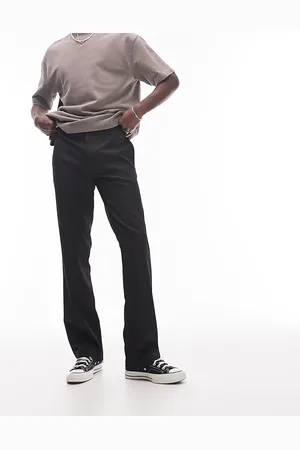 Topman Straight flare trousers in