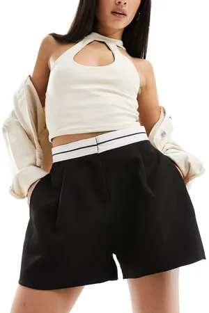 In The Style Contrast waistband shorts in