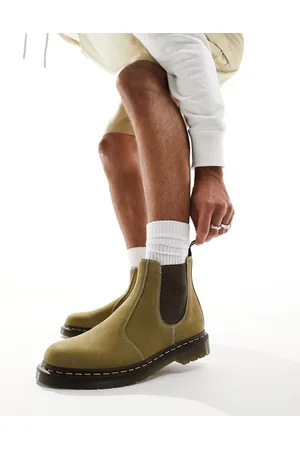 Dr. Martens 2976 chelsea boots in khaki nubuck