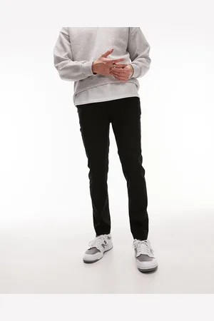 Topman Skinny smart trousers with elastic waistband in