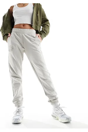 New Era Embroidered joggers in off