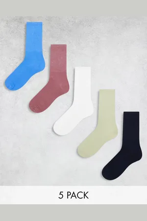 JACK & JONES 5 pack sports socks in multicolour