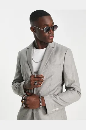 Topman Skinny suit jacket in grey