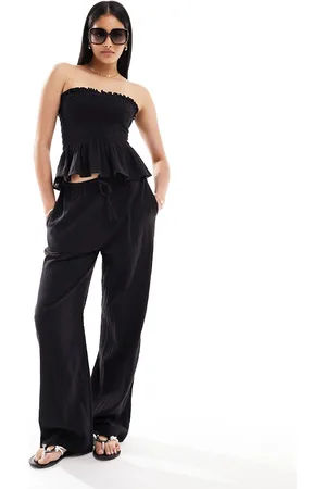 Iisla & Bird Narrow waist beach trouser co-ord in