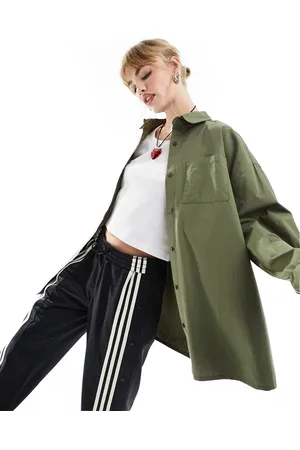 COLLUSION Oversized shirt in olive