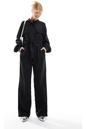 Pretty Lavish Balloon sleeve utility jumpsuit in