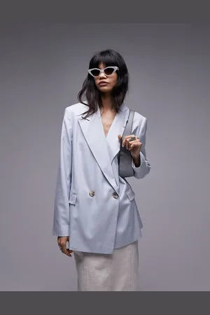 Topshop Co-ord straight blazer in seafoam