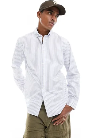 SELECTED Slimrick poplin shirt in stripe