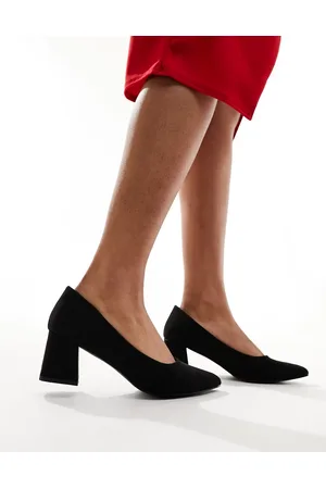 Truffle Collection Block heel court shoes in