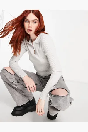 Cotton On Cotton On long sleeve ribbed polo shirt in