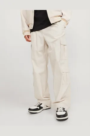 JACK & JONES Loose fit trouser with double pocket in beige
