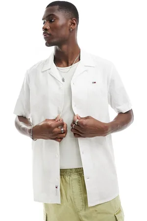 Tommy Hilfiger Linen blend camp shirt in