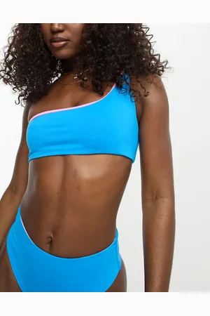 Cotton On Cotton On reversible one shoulder bikini top co-ord in and pink