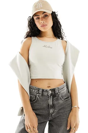 New Era Script logo vest in off