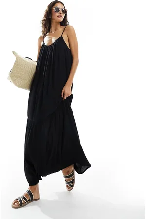 New Look Cross back maxi beach dress in