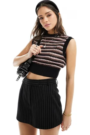 Fred Perry X Amy Winehouse open knit tank top in pink