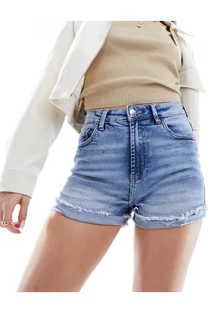 Pimkie Turned up denim shorts in light