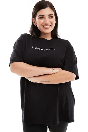 In The Style Cupid is Stupid slogan t-shirt in