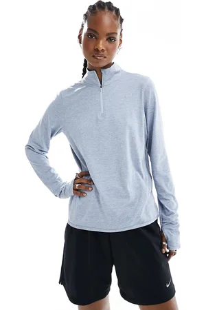 Nike Element Dri-Fit half zip mid layer long sleeve jacket in light