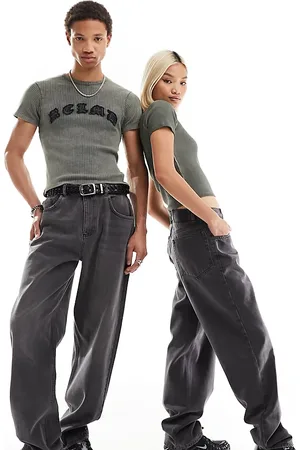 Reclaimed Unisex loose fit jean in washed